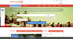 Desktop Screenshot of mustseeindia.com